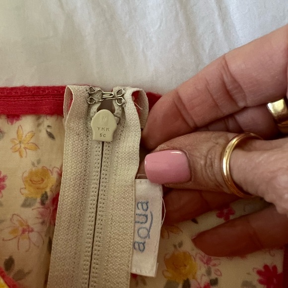 Aqua Floral Corset Top - Picture 4 of 5